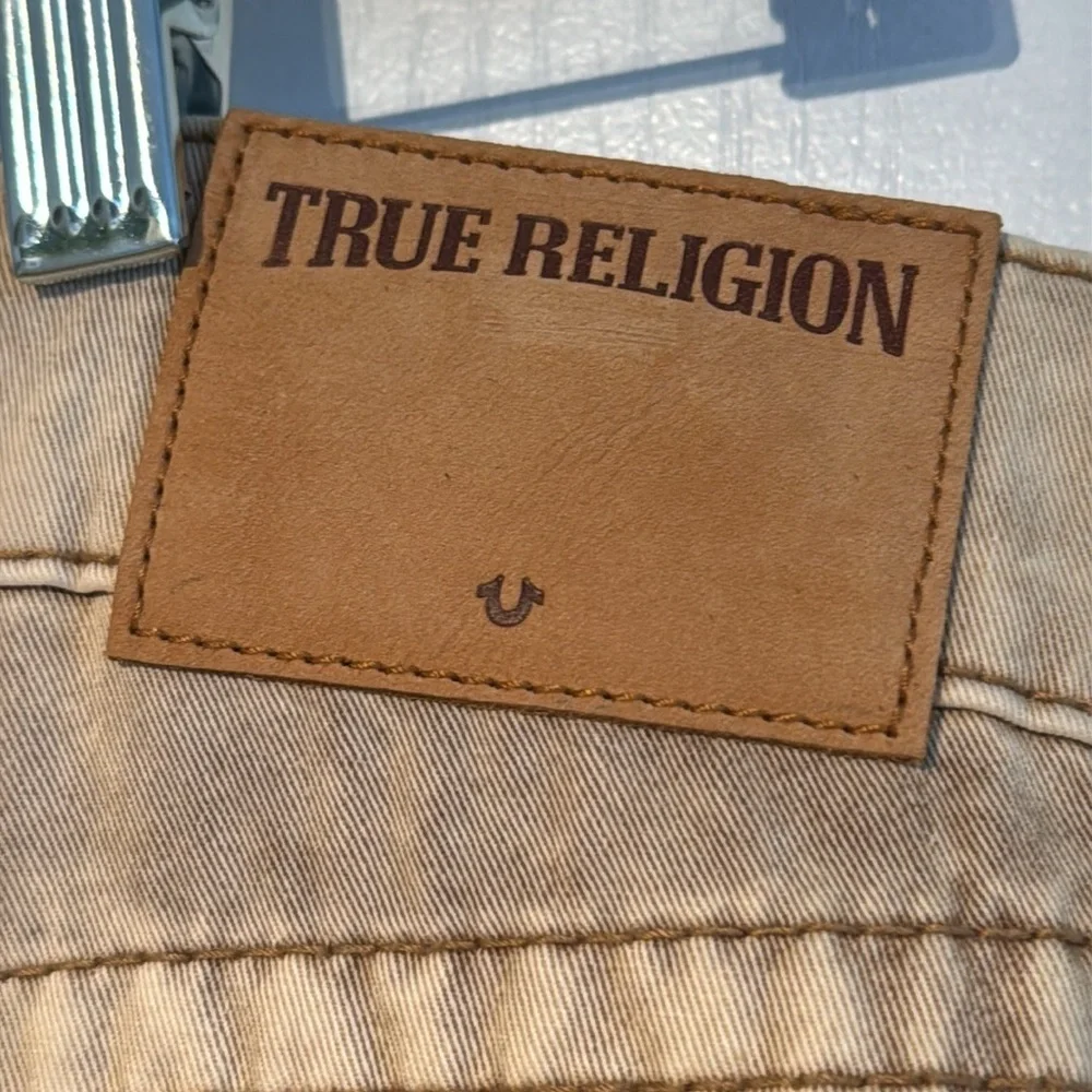 True Religion Ricky Straight Well Worn Twill Pants Sandstone Size 32 NWT